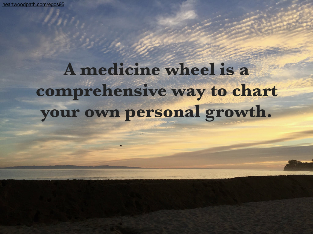 Picture sunset ocean island quote A medicine wheel is a comprehensive way to chart your own personal growth