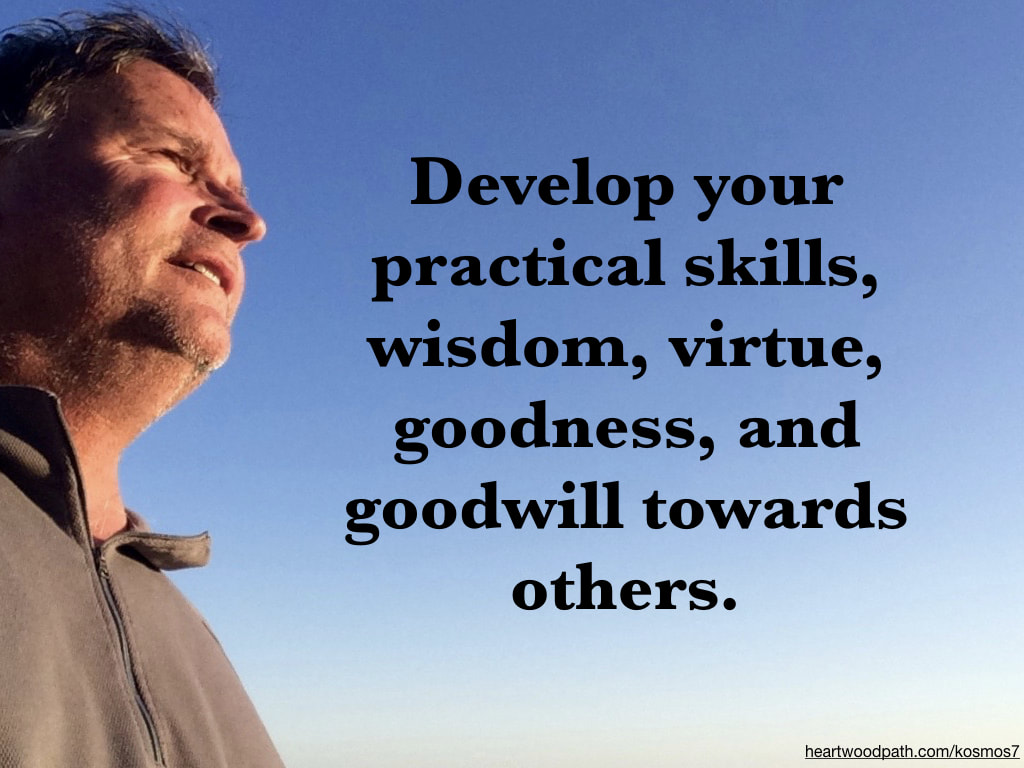 life coach don pierce quote Develop your practical skills, wisdom, virtue, goodness, and goodwill towards others