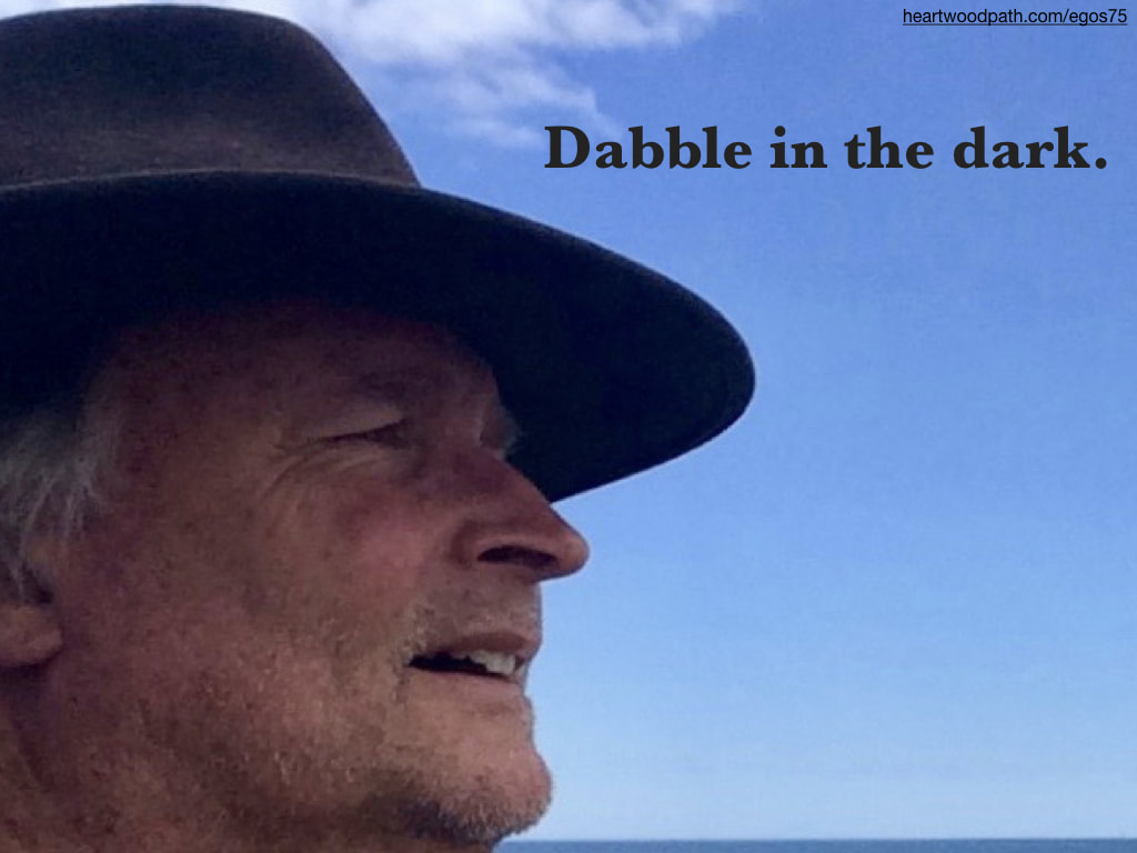 picture-don-pierce-life-coach-saying-Dabble in the dark