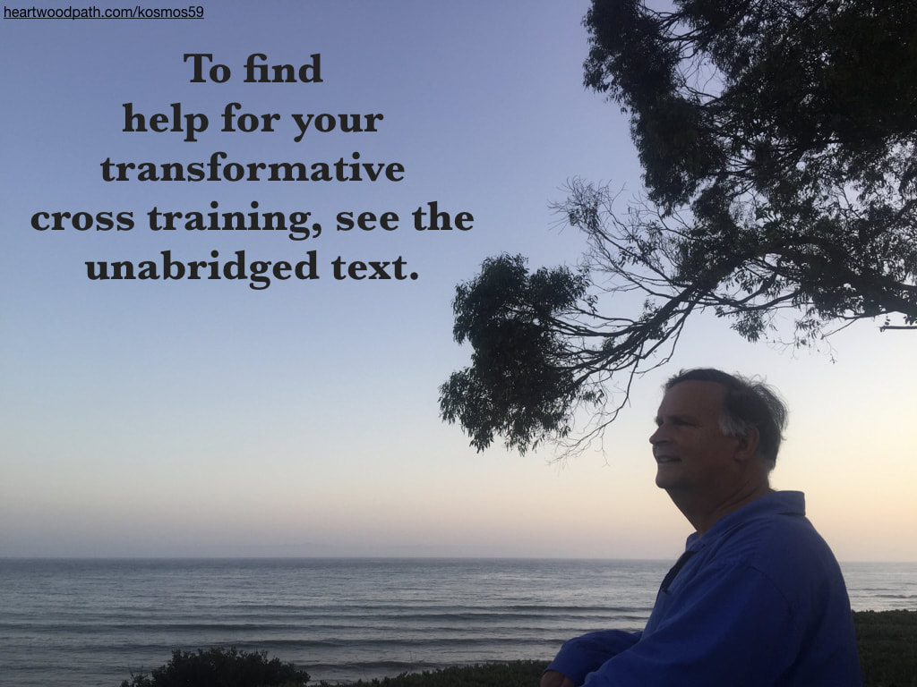 picture-of-life-coach-don-pierce-saying-To find help for your transformative cross training, see the unabridged text