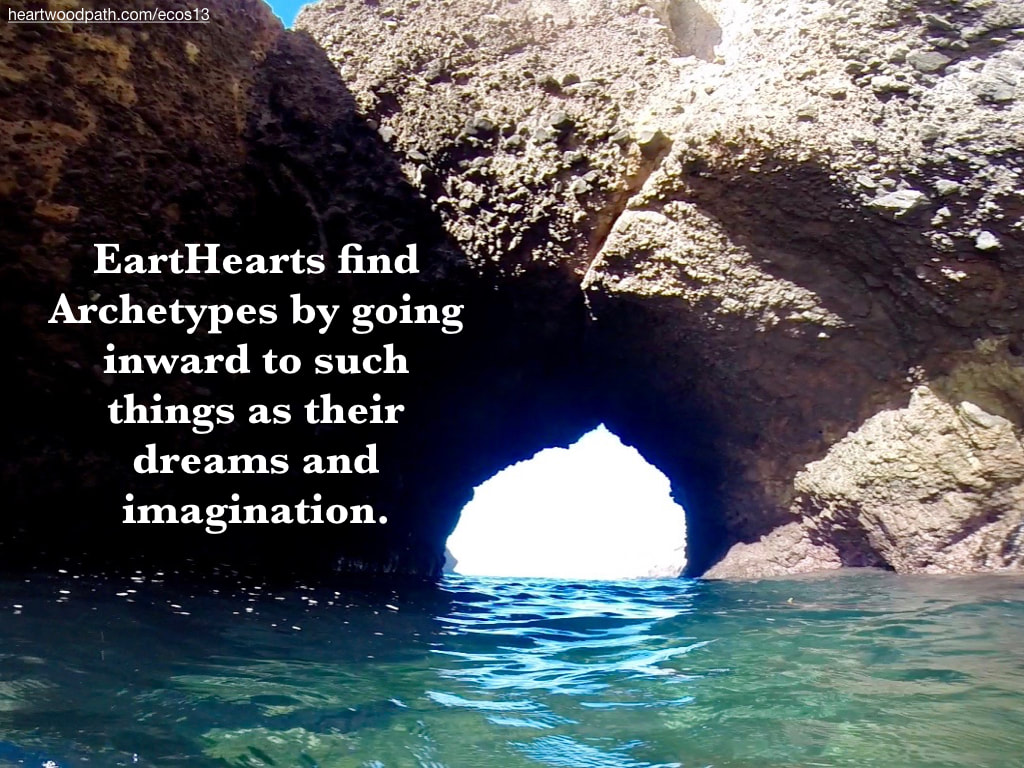 Picture sea arch quote EartHearts find Archetypes by going inward to such things as their dreams and imagination