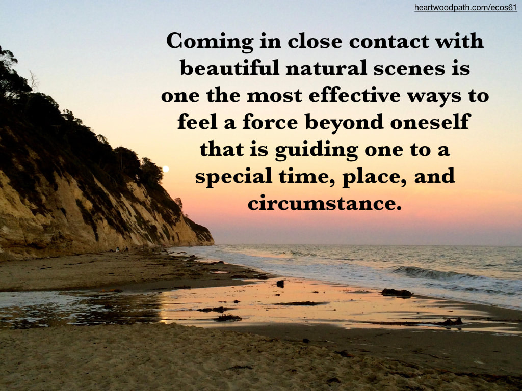 Picture supermoon rise over ocean sunset quote Coming in close contact with beautiful natural scenes is one the most effective ways to feel a force beyond oneself that is guiding one to a special time, place, and circumstance.