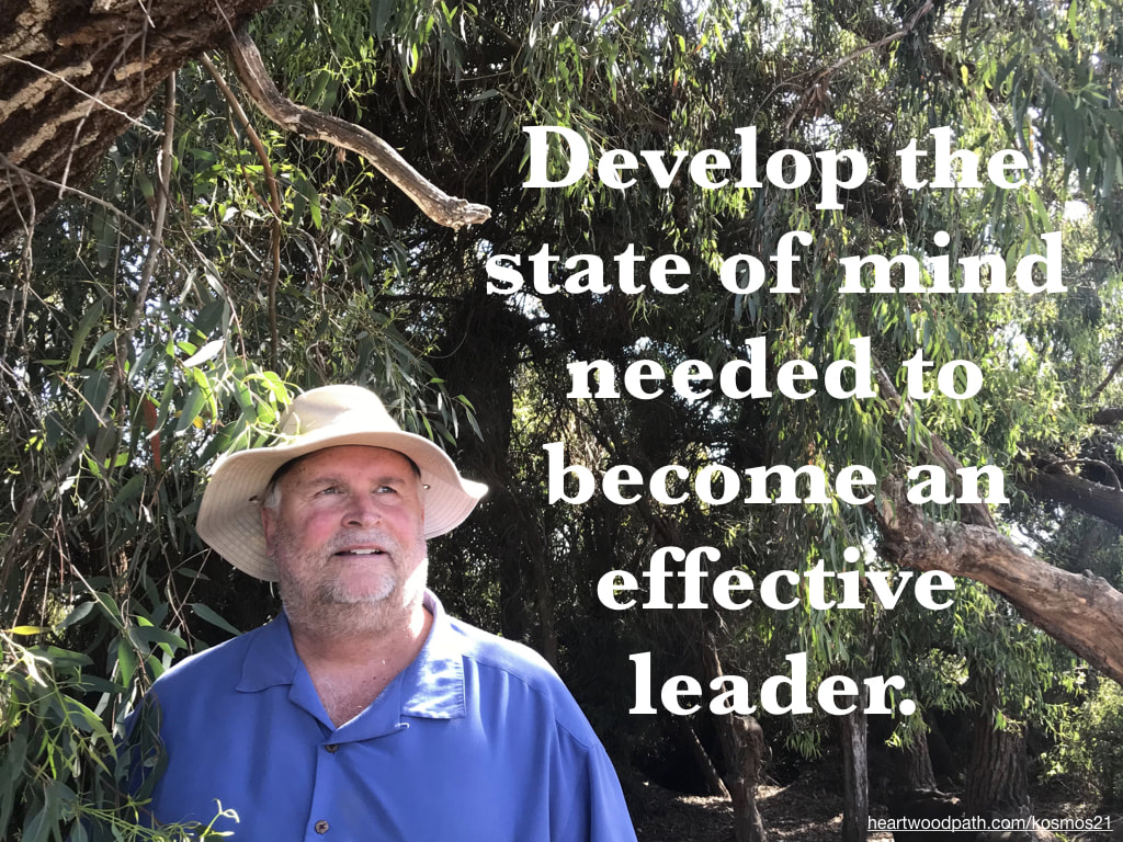 picture of life coach don pierce saying Develop the state of mind needed to become an effective leader
